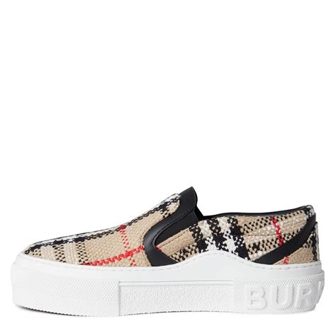 womens burberry slip on sneakers|Burberry slip on sneakers sale.